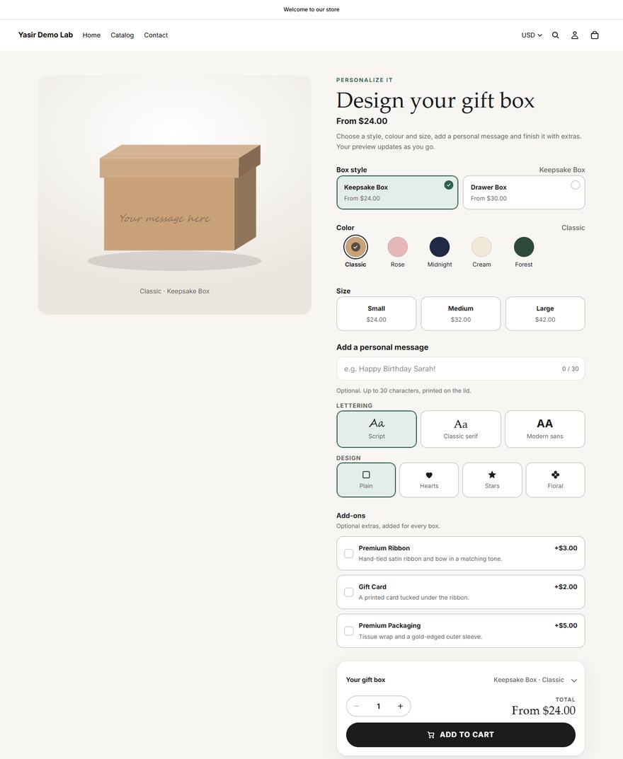 Product Personalizer Product Personalizer